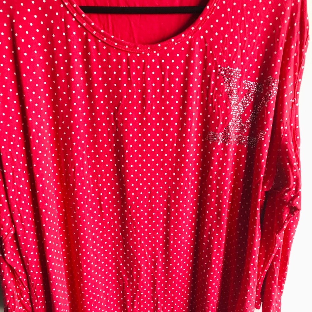 New Rhinestones Handmade Design Cut Shoulder Top - Picture 4 of 5